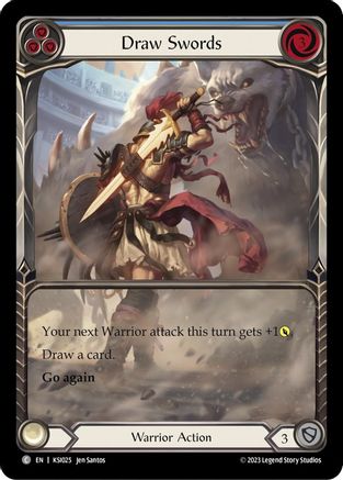 Draw Swords (Blue) (KSI025) - Blitz Deck: Heavy Hitters - Kassai