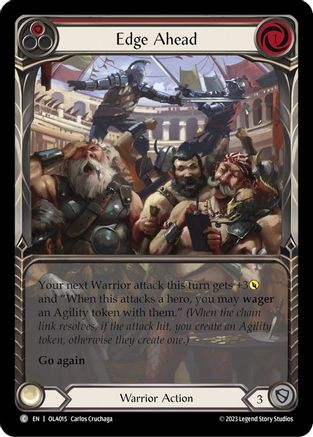 Edge Ahead (Red) (OLA015) - Blitz Deck: Heavy Hitters - Olympia