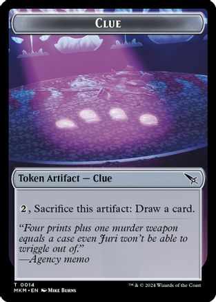 Clue (0014) // A 0041 Double-Sided Token (MKM-14 // 41) - Murders at Karlov Manor