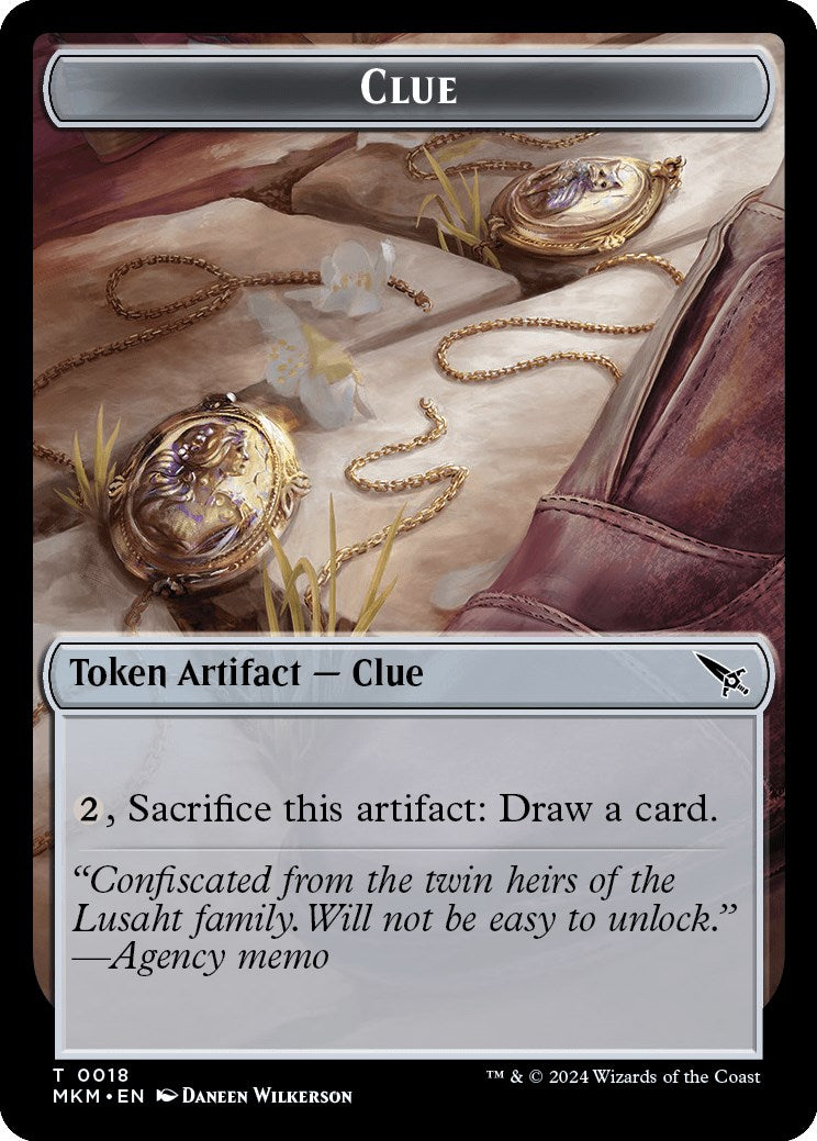 Clue (0018) // A 0045 Double-Sided Token [MKM - 18 // 45]