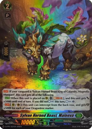 Sylvan Horned Beast, Maleeva (Foil) (D-PR/337EN) - D Promo Cards