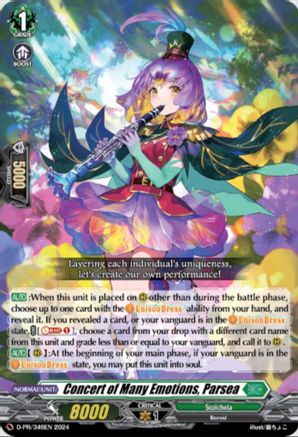 Concert of Many Emotions, Parsea (D-PR/346EN) - D Promo Cards