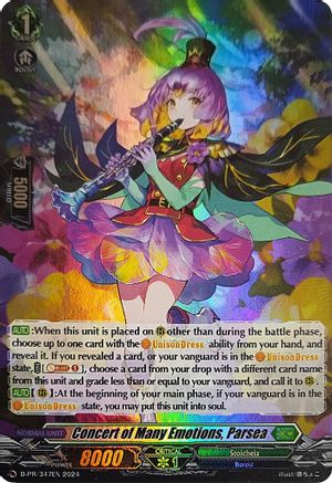 Concert of Many Emotions, Parsea (Foil) (D-PR/347EN) - D Promo Cards