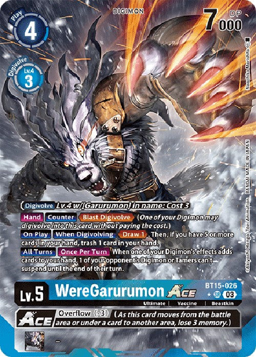 WereGarurumon ACE (Alternate Art) [BT15 - BT15-026 SR]
