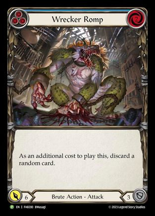 Wrecker Romp (Blue) - FAB200 (FAB200) - Flesh and Blood: Promo Cards Rainbow Foil