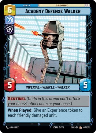 Academy Defense Walker (037/252) - Spark of Rebellion Foil