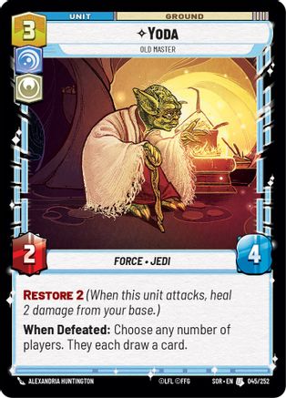 Yoda - Old Master (045/252) - Spark of Rebellion Foil