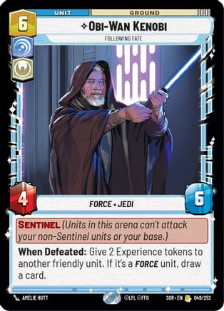 Obi-Wan Kenobi - Following Fate (049/252) - Spark of Rebellion Foil