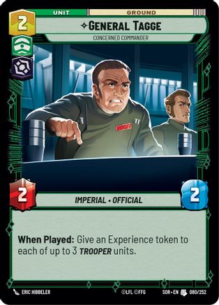 General Tagge - Concerned Commander (080/252) - Spark of Rebellion Foil