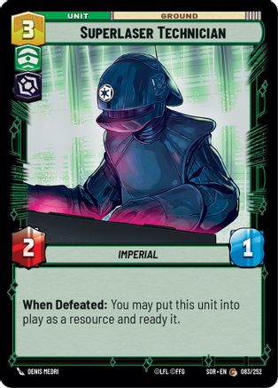 Superlaser Technician (083/252) - Spark of Rebellion Foil