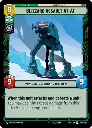 Blizzard Assault AT-AT (088/252) - Spark of Rebellion Foil