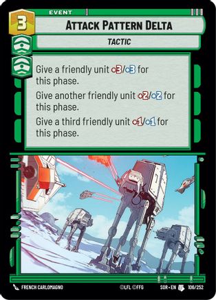 Attack Pattern Delta (106/252) - Spark of Rebellion Foil