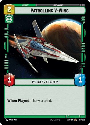 Patrolling V-Wing (111/252) - Spark of Rebellion Foil