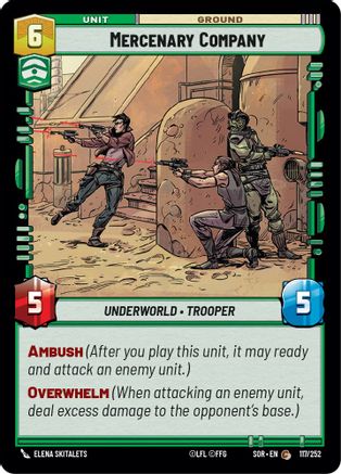 Mercenary Company (117/252) - Spark of Rebellion Foil