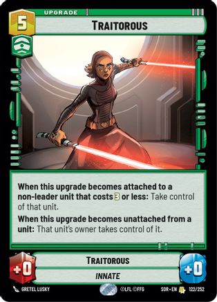 Traitorous (122/252) - Spark of Rebellion Foil