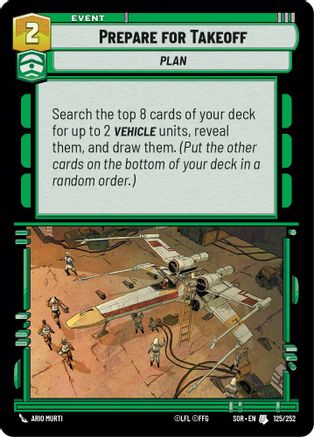 Prepare for Takeoff (125/252) - Spark of Rebellion Foil