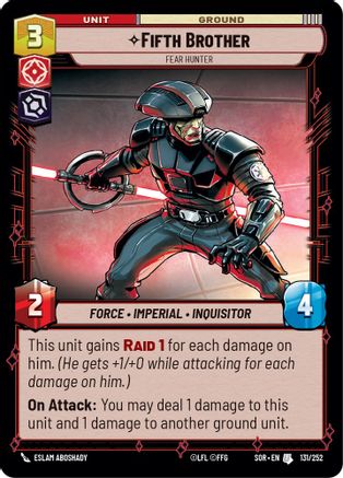 Fifth Brother - Fear Hunter (131/252) - Spark of Rebellion Foil