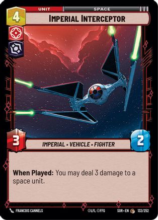Imperial Interceptor (132/252) - Spark of Rebellion Foil