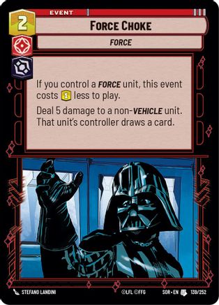 Force Choke (139/252) - Spark of Rebellion