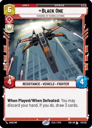 Black One - Scourge of Starkiller Base (147/252) - Spark of Rebellion Foil