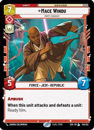 Mace Windu - Party Crasher (149/252) - Spark of Rebellion
