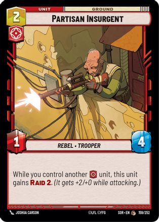 Partisan Insurgent (159/252) - Spark of Rebellion Foil