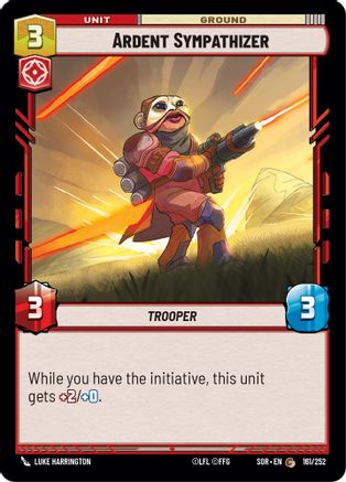 Ardent Sympathizer (161/252) - Spark of Rebellion Foil