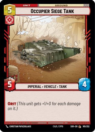 Occupier Siege Tank (165/252) - Spark of Rebellion Foil