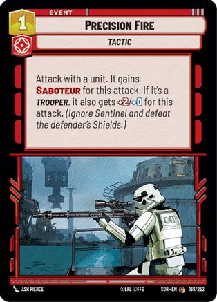 Precision Fire (168/252) - Spark of Rebellion Foil