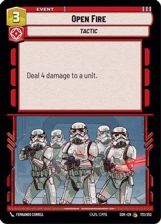 Open Fire (172/252) - Spark of Rebellion Foil