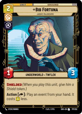 Bib Fortuna - Jabba's Majordomo (177/252) - Spark of Rebellion Foil
