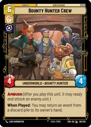 Bounty Hunter Crew (183/252) - Spark of Rebellion Foil