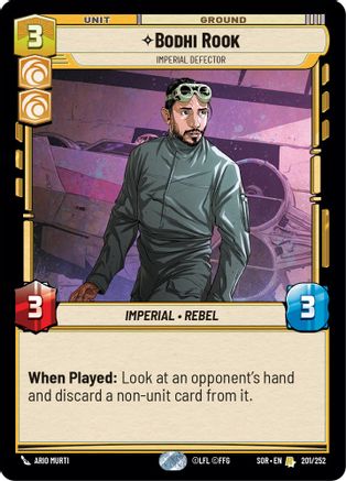 Bodhi Rook - Imperial Defector (201/252) - Spark of Rebellion Foil