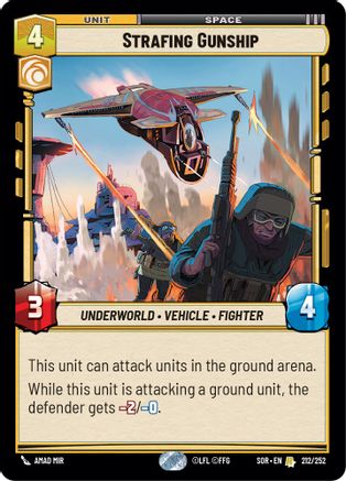 Strafing Gunship (212/252) - Spark of Rebellion Foil