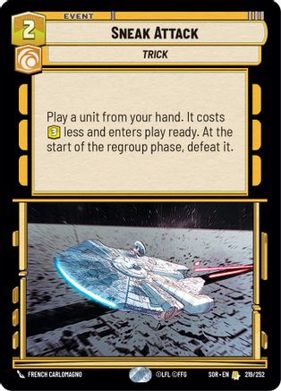 Sneak Attack (219/252) - Spark of Rebellion Foil