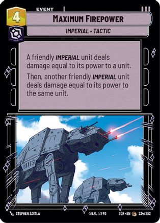 Maximum Firepower (234/252) - Spark of Rebellion Foil