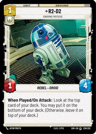 R2-D2 - Ignoring Protocol (236/252) - Spark of Rebellion Foil
