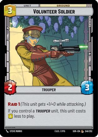 Volunteer Soldier (248/252) - Spark of Rebellion Foil