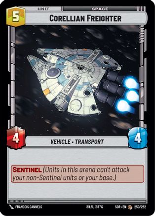 Corellian Freighter (250/252) - Spark of Rebellion Foil