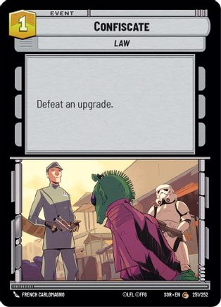 Confiscate (251/252) - Spark of Rebellion Foil