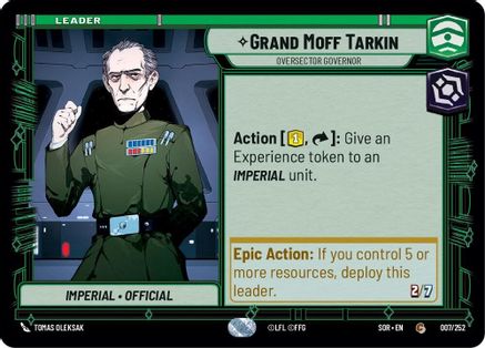 Grand Moff Tarkin - Oversector Governor [SOR - 007/252]
