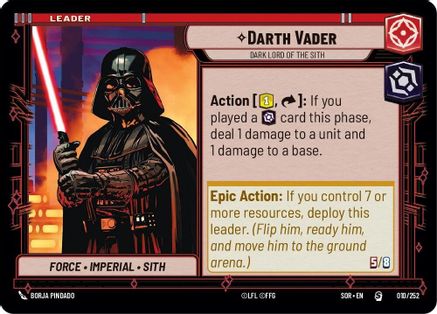 Darth Vader - Dark Lord of the Sith [SOR - 010/252]