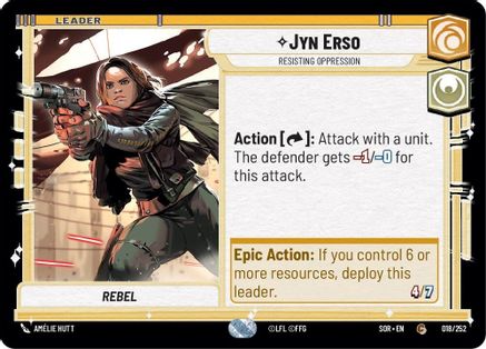 Jyn Erso - Resisting Oppression [SOR - 018/252]