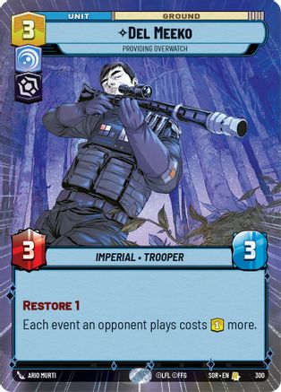 Del Meeko - Providing Overwatch (Hyperspace) (300) - Spark of Rebellion Foil