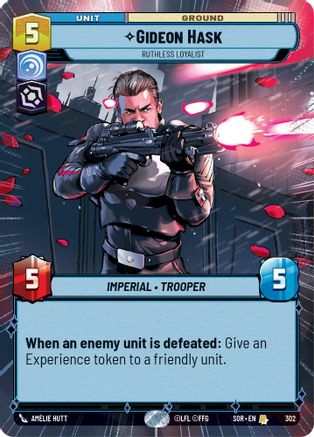 Gideon Hask - Ruthless Loyalist (Hyperspace) (302) - Spark of Rebellion Foil