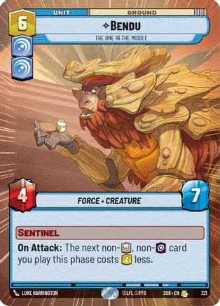 Bendu - The One in the Middle (Hyperspace) (321) - Spark of Rebellion Foil