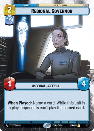Regional Governor (Hyperspace) [SOR - 327]