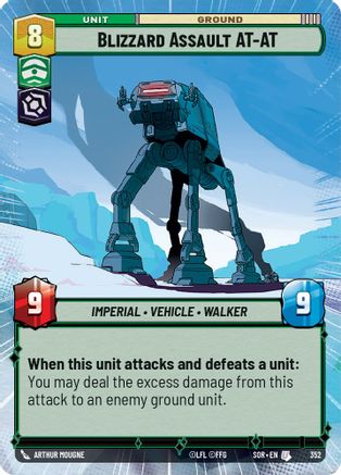 Blizzard Assault AT-AT (Hyperspace) (352) - Spark of Rebellion Foil