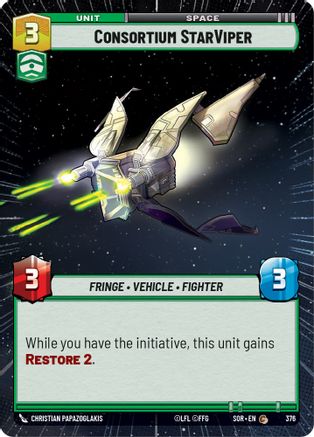 Consortium StarViper (Hyperspace) (376) - Spark of Rebellion Foil