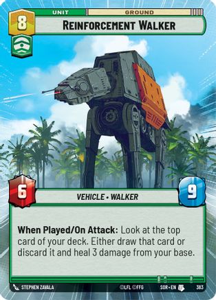 Reinforcement Walker (Hyperspace) (383) - Spark of Rebellion Foil